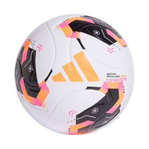 Piłka nożna adidas Conext 26 League biało-czarno-pomarańczowa KE5865 - rozmiar 4