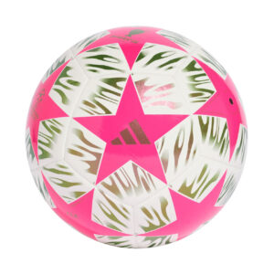 Piłka nożna adidas UCL 25/26 Final Club różowo-biało-zielona JX9094 - rozmiar 4