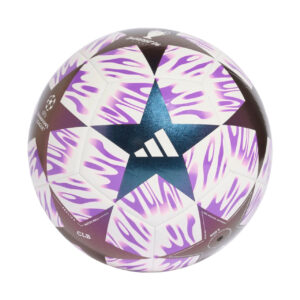 Piłka nożna adidas UCL 25/26 Final Club biało-fioletowa JX9093 - rozmiar 4