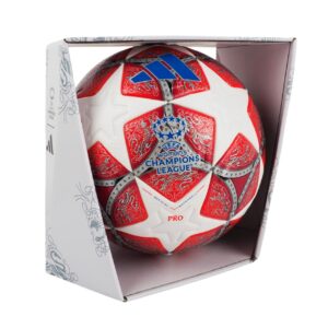 Piłka nożna adidas UCL Womens 25/26 Final Pro czerwono-biała JW1325 - rozmiar 5