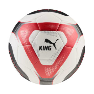 Piłka nożna Puma AC Milan King biało-czerwono-czarna 85011 01 - rozmiar 5