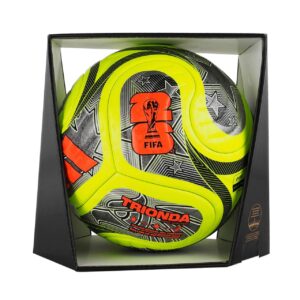 Piłka nożna adidas World Cup 26 Trionda Pro Winter zielono-czarno-srebrna JD8023 - rozmiar 5