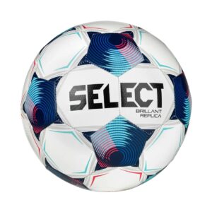 Piłka nożna Select Brillant Replica v25 biało-niebieska 19349 - rozmiar 4