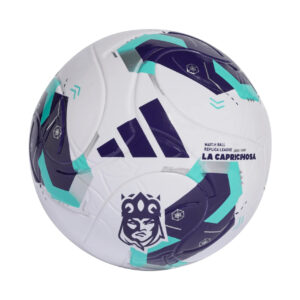 Piłka nożna adidas Queens League biało-fioletowo-zielona KE8232 - rozmiar 5