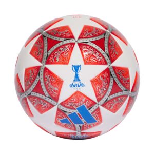 Piłka nożna adidas Womens UCL 25/26 Final League biało-czerwona JW1326 - rozmiar 4
