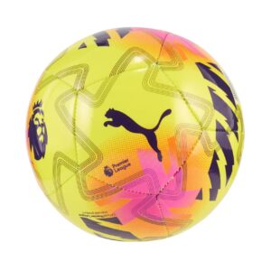 Piłka nożna Puma Orbita Mini Premier League Lights żółto-różowa 84722 01 - mini