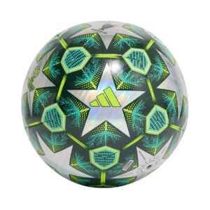 Piłka nożna adidas UCL Training 24/25 Knockout Stages Foil zielono-srebrna JH1280 - rozmiar 5