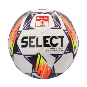Piłka nożna Select Brillant Training DB Betclic 1 Liga v24 biało-pomarańczowo-fioletowa 18763 - rozmiar 4